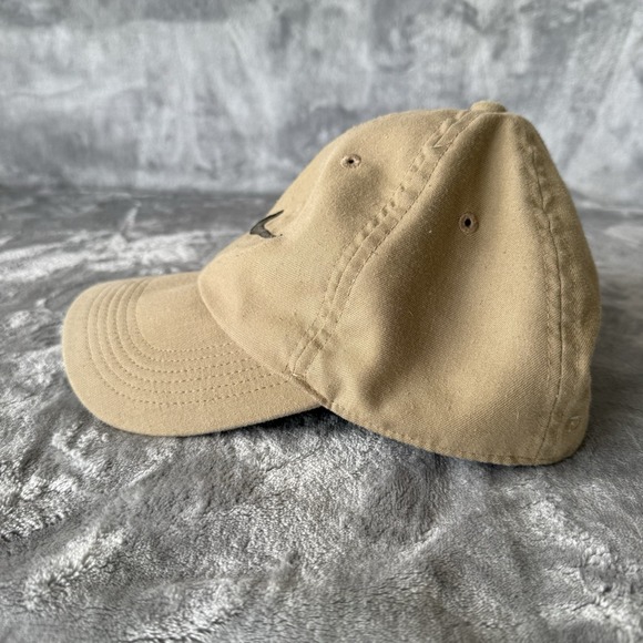 Nike Hat Cap Strap Back Mens One Size Khaki Embroidered Swoosh Dad Hat Baseball - Picture 3 of 9